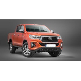 Toyota Hilux stötfångare - med svarta klor i rostfritt stål - (från 2018 till 2020)