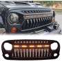 Parrilla Jeep Wrangler JK - LEDs naranjas