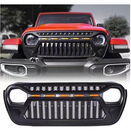 Jeep Wrangler Grille - Orange LEDS - JL