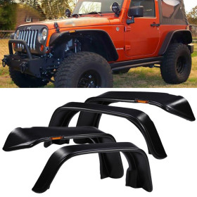 Jeep Wrangler JK Fender Flares - Platt Stil fram och Bak