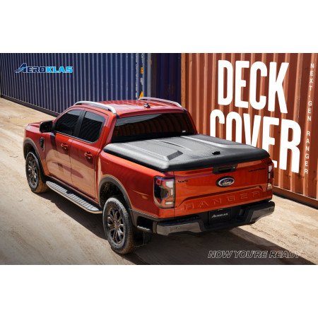 Couvre Benne Ford Ranger - Rigide 45° - Noir Mat - Double Cab dès 2023