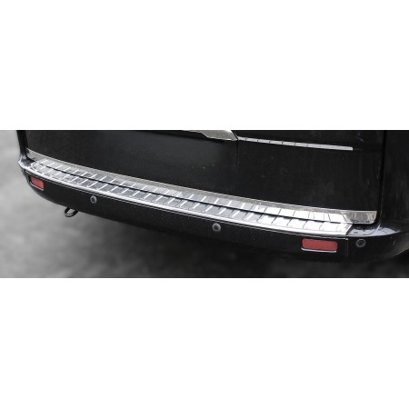 Transit Custom Rear Bumper Protection - Brushed Steel - 2012 onwards