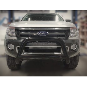 Ford Ranger Bull Bars - Black Stainless Steel - Homologated - Double and Super Cab