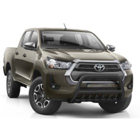 Barras de protección Hilux - Acero inoxidable negro reforzado - Homologado - Revo 2018 a 2021