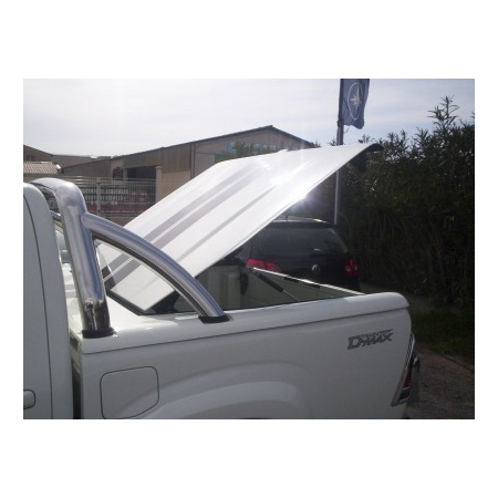 D Max Bed Cover - Classic + Roll Bar Stainless Steel - (Crew Cab2007 to 2011)