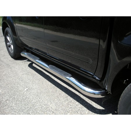 Estribo Navara - Tubular Acero Inoxidable - (D40 Doble Cabina)