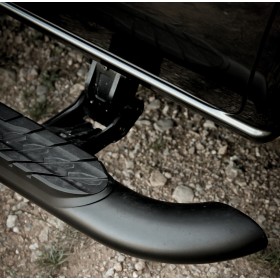 Class X Running Boards - Electric Retractable Retractable Black Steel