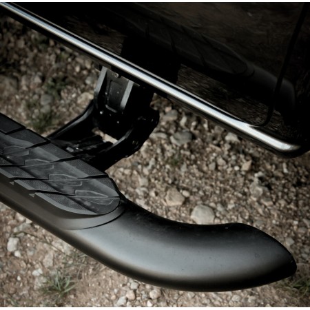 Class X Running Boards - Electric Retractable Retractable Black Steel