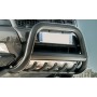 Bull bar Ford Ranger - acciaio inox nero rinforzato - omologato - doppia super cabina