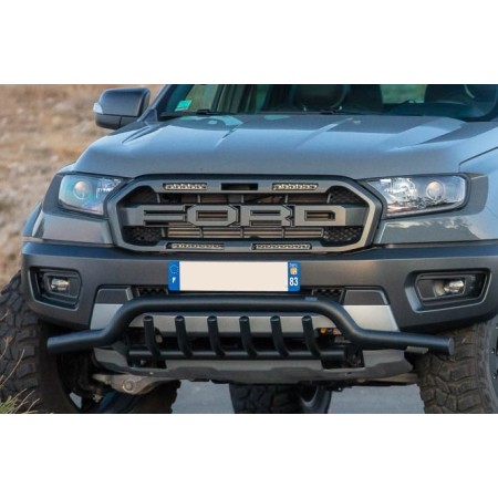 Pare-Chocs Ford Ranger - Avec Griffes Inox Noir - (à partir de 2012)