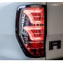 Ford Ranger LED Lights - Chrome Background - Smoked Glass