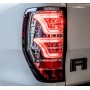 Ford Ranger LED Lights - Chrome Background - Smoked Glass