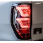 Feux LED Ford Ranger - Fond Chrome - Verre Fumé - (de 2012 à 2022)