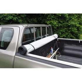 Hilux Flexible Tarpaulin - Ladder Holder Compatible - Extra Cab from 2016