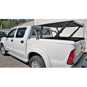 Couvre Benne Hilux - Multiposition + Roll Bar Inox - (de 2005 à 2015)